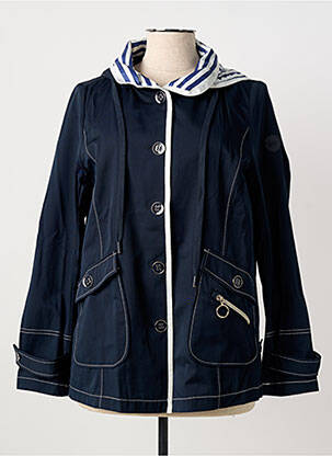 Coupe-vent poches a capuche bleu REVER MILE femme