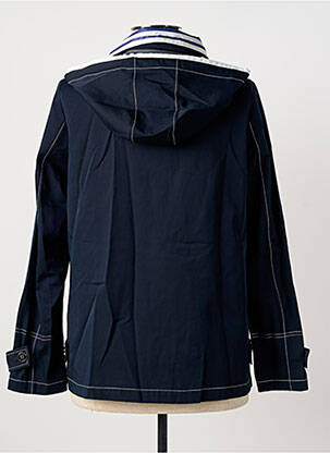 Coupe-vent manches longues a capuche bleu REVER MILE femme