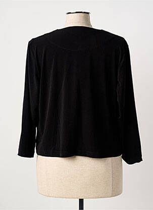 Gilet manches longues manches 3/4 noir GRIFFON femme