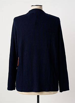 Pull coupe cintrée manches longues bleu I.ODENA femme