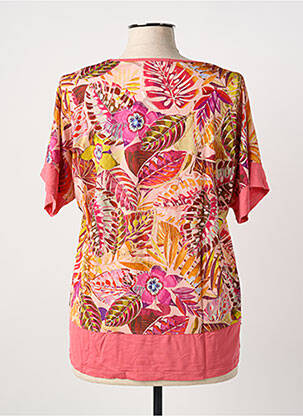 T-shirt stretch manches courtes rose I.ODENA femme