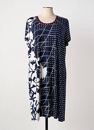 Robe mi-longue bleu EGATEX femme