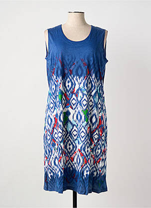 Robe mi-longue bleu EGATEX femme