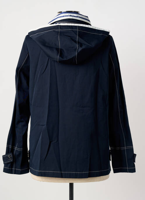 Coupe-vent manches longues a capuche bleu REVER MILE femme
