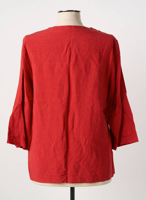 Veste casual coupe droite rouge GRIFFON femme