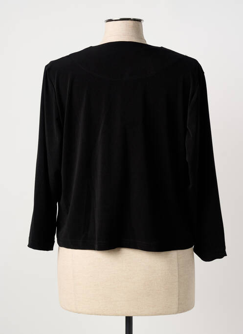 Gilet manches longues manches 3/4 noir GRIFFON femme