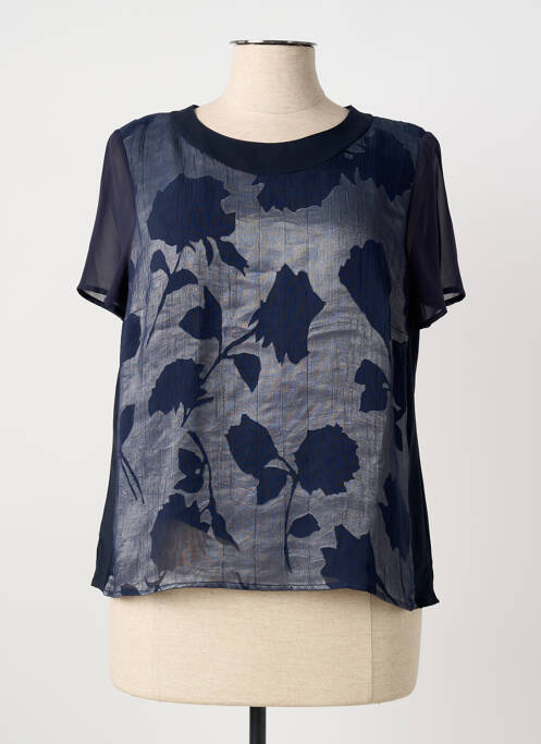 Top manches courtes manches courtes bleu GUY DUBOUIS femme