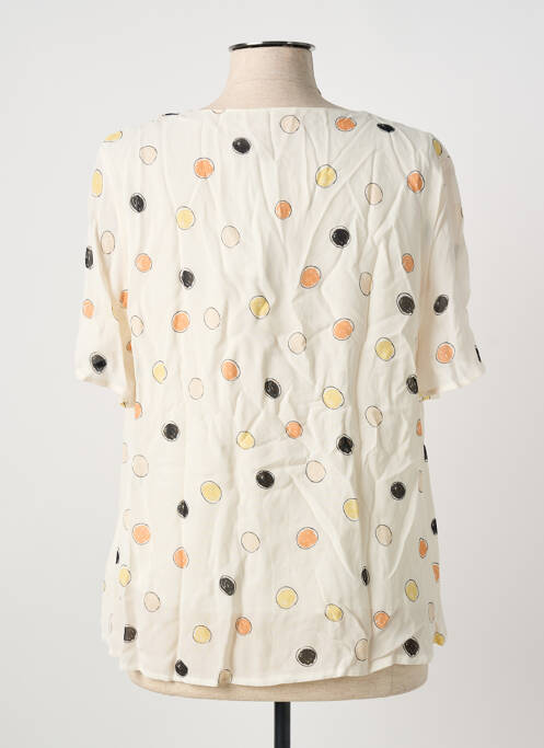 Blouse manches courtes manches courtes beige GRIFFON femme