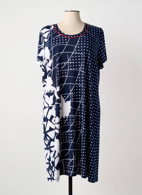 Robe mi-longue bleu EGATEX femme