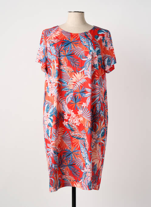 Robe mi-longue rouge EGATEX femme