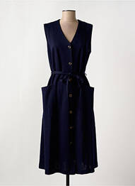 Robe mi-longue sans manche sans manche bleu GRIFFON femme