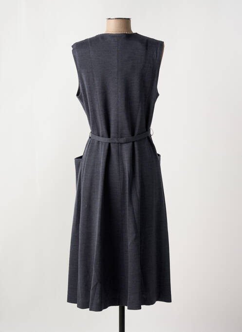 Robe mi-longue sans manche sans manche bleu GRIFFON femme