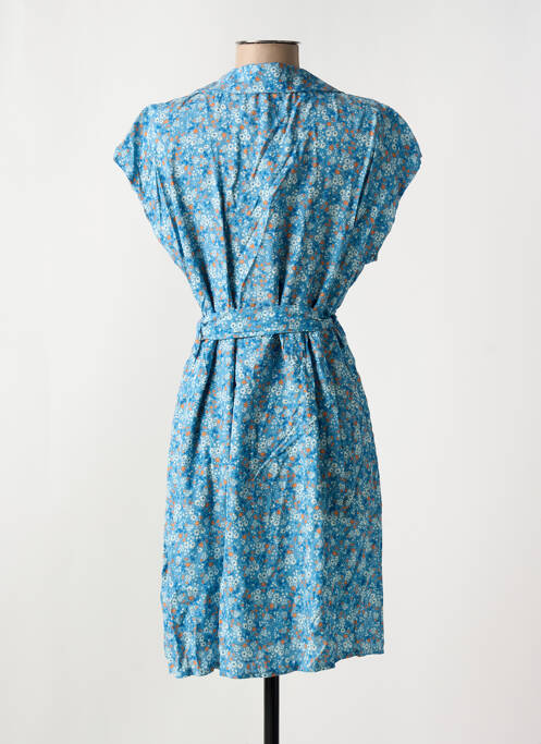 Robe courte bleu COULEURS DU TEMPS femme
