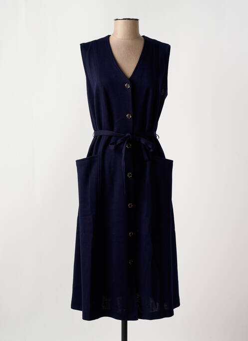 Robe mi-longue bleu GRIFFON femme