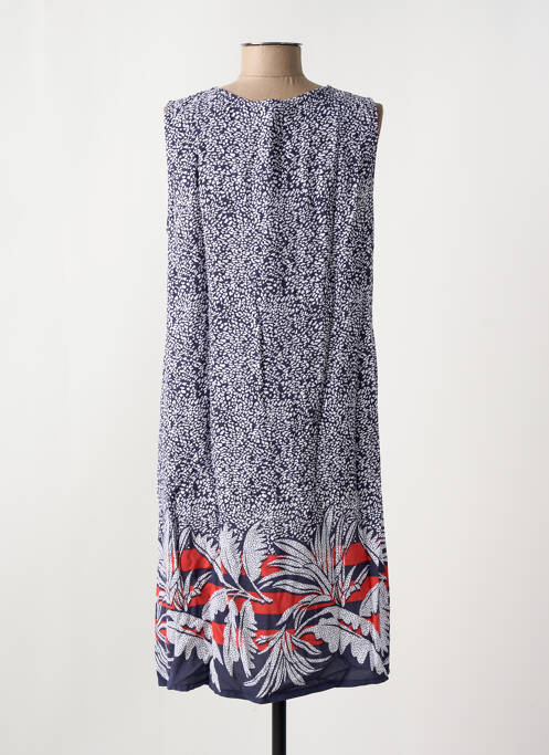 Robe mi-longue bleu MASSANA femme