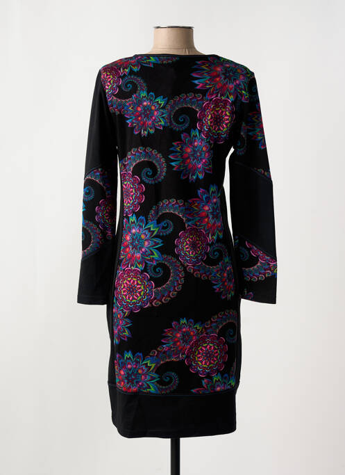 Robe mi-longue noir GUY DUBOUIS femme