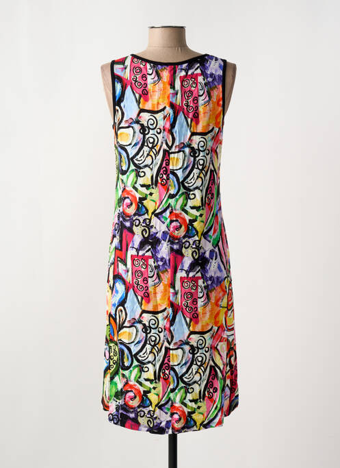 Robe mi-longue noir MASSANA femme