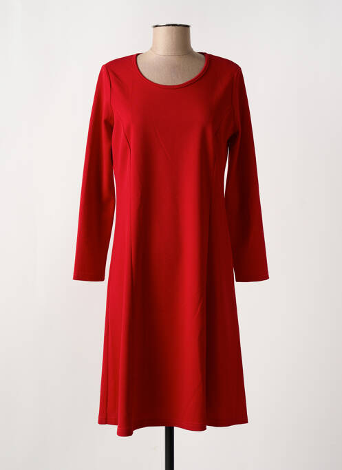 Robe mi-longue rouge GUY DUBOUIS femme