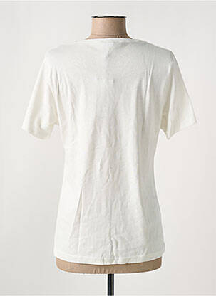 T-shirt sérigraphie manches courtes beige MERI & ESCA femme