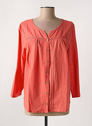 Chemisier coupe cintrée manches 3/4 orange GRIFFON femme
