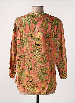 Chemisier tissage crêpe manches 3/4 rose GRIFFON femme
