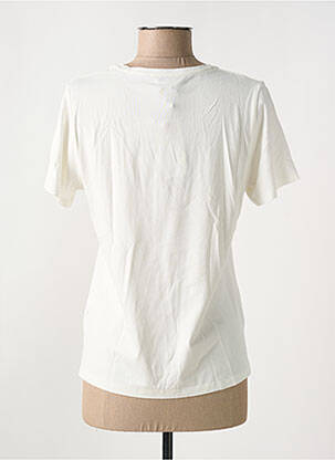 T-shirt sérigraphie manches courtes beige GUY DUBOUIS femme