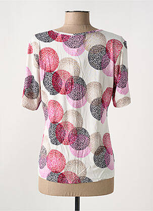 T-shirt stretch manches courtes rose GUY DUBOUIS femme