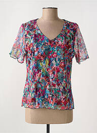 Top manches courtes manches courtes bleu GRIFFON femme