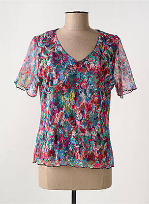 Top manches courtes manches courtes bleu GRIFFON femme
