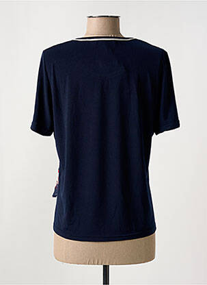 T-shirt stretch manches courtes bleu GRIFFON femme