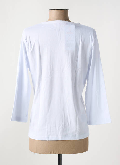 T-shirt col v manches 3/4 blanc GRIFFON femme