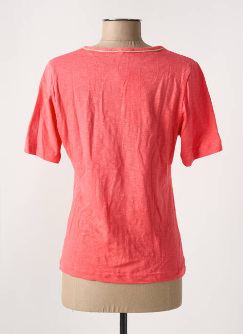 T-shirt stretch manches courtes rose GRIFFON femme