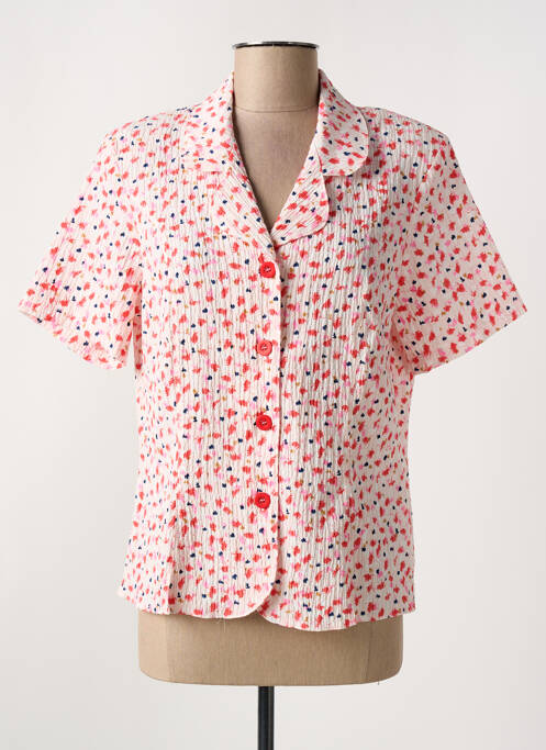Chemisier manches courtes manches courtes orange GRIFFON femme