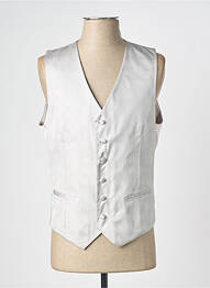 Gilet sans manche effet matière satinée gris GREGE CREATION homme