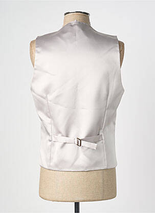 Gilet sans manche effet matière satinée gris GREGE CREATION homme