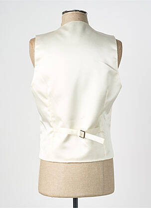 Gilet sans manche effet matière satinée beige NOGARET homme