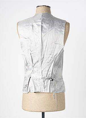Gilet sans manche bi-matiére gris UNGARO homme
