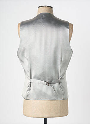 Gilet sans manche bi-matiére noir GREGE CREATION homme