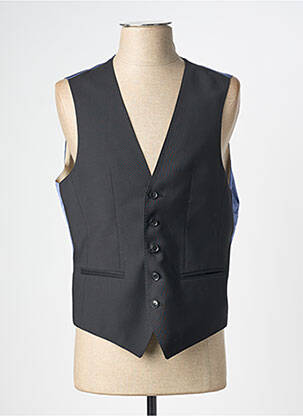 Gilet sans manche bi-matiére gris BUGATTI homme