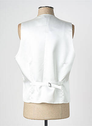 Gilet sans manche bi-matiére beige GREGE CREATION homme