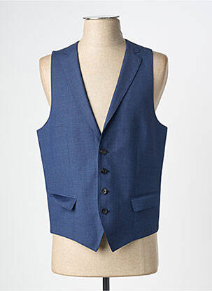 Gilet sans manche bi-matiére bleu HUGO BOSS homme