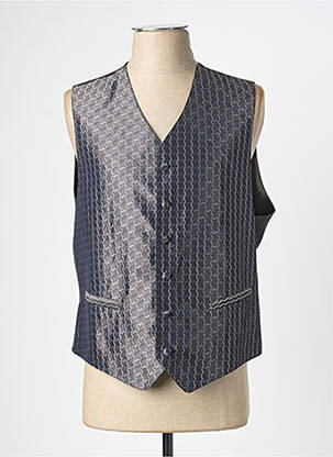 Gilet sans manche tissage satiné gris ARTESIE homme