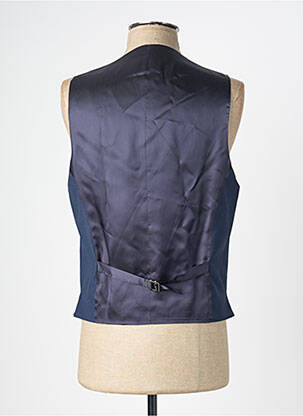 Gilet sans manche tissage chiné bleu HUGO BOSS homme