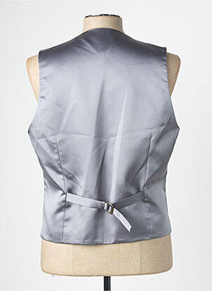 Gilet sans manche effet matière satinée gris GREGE CREATION homme