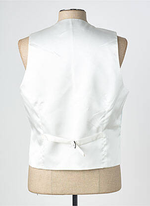 Gilet sans manche effet matière satinée bleu GREGE CREATION homme