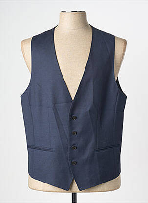 Gilet sans manche bi-matiére bleu HUGO BOSS homme