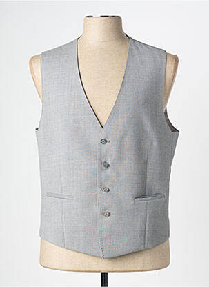 Gilet sans manche tissage chiné gris ATELIER TORINO homme