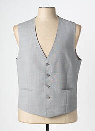Gilet sans manche tissage chiné gris ATELIER TORINO homme
