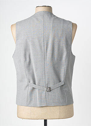 Gilet sans manche tissage chiné gris ATELIER TORINO homme