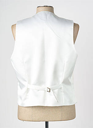 Gilet sans manche effet matière satinée beige GREGE CREATION homme